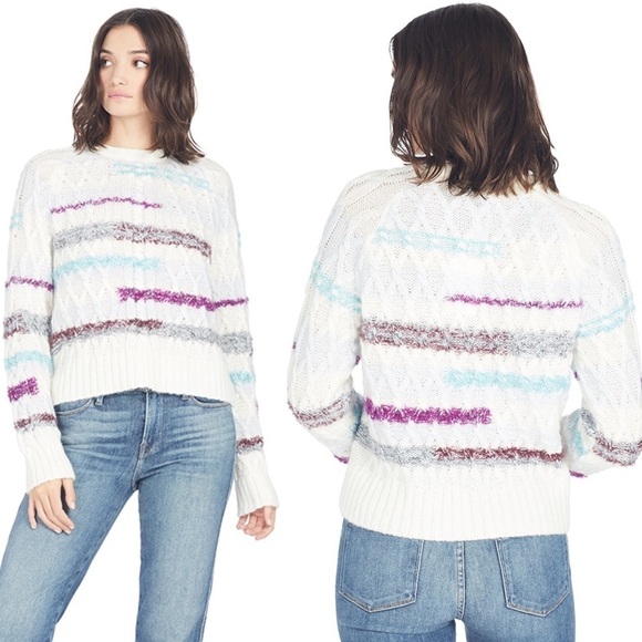 Tanya Taylor Lora Stripe Knit Jumper Sweater Top XS - Picture 2 of 9